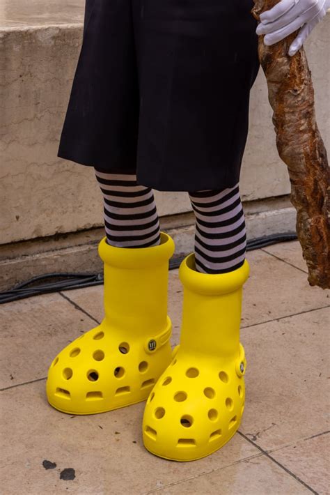 crocs big yellow boots|mischief boots crocs.